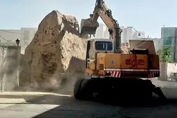 شهرداری گلپایگان، باروی دوره هخامنشی را تخریب کرد