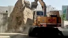 شهرداری گلپایگان، باروی دوره هخامنشی را تخریب کرد