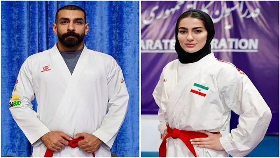 آتوسا گلشادنژاد و صالح اباذری به فینال کاراته قهرمانی جهان رسیدند
