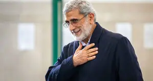 حضور سردار قاآنی در مراسم بزرگداشت سردار شهید «ایزدی»  + عکس
