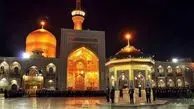 خاموشی در حرم امام رضا(ع) به یاد قربانیان بندر