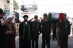 پیکر ۵ شهید ایرانی حملات آمریکا و عربستان به عراق از مرز مهران وارد کشور شد