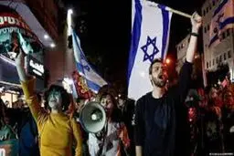 تظاهرات و درگیری مقابل اقامتگاه نتانیاهو/ویدئو

