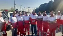 اعزام خودروهای امدادی هلال احمر همدان به کشور عراق