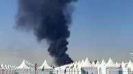 وقوع آتش‌سوزی در نزدیکی کمپ استقرار هواداران جام جهانی