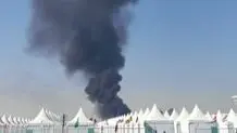 وقوع آتش‌سوزی در نزدیکی کمپ استقرار هواداران جام جهانی