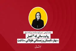 روایت سالی که 3 فصل « بهار، تابستان و زمستانی طولانی» داشت | وحیده کریمی
