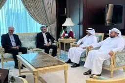 باقري کني یلتقی الامین العام لوزارة الخارجیة القطریة