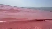 آب این شهر سرخ شد + عکس