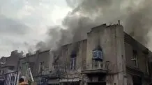 گراند هتل تهران سوخت/ علت آتش‌سوزی معلوم نیست