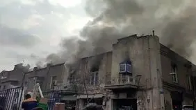 گراند هتل تهران سوخت/ علت آتش‌سوزی معلوم نیست