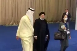 President Raeisi, Emir of Qatar hold meeting in Kazakhstan