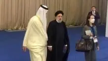 President Raeisi, Emir of Qatar hold meeting in Kazakhstan
