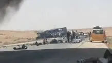 ۳۵ کشته در تصادف دو اتوبوس در سوریه + ویدیو
