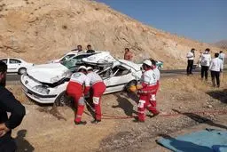 واژگونی پژو در نهاوند یک کشته و سه مصدوم برجا گذاشت