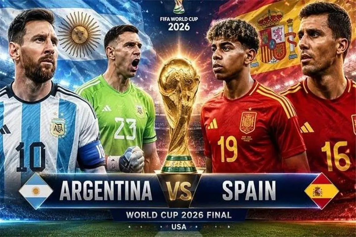 پخش زنده بازی اسپانیا آرژانتین فینال جام جهانی ۲۰۲۶ را ببینید + لینک
