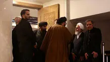 عکس‌های دو نفره علی‌اکبر ناطق نوری و عباس آخوندی در مراسم ختم مادر همسرشان