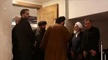 عکس‌های دو نفره علی‌اکبر ناطق نوری و عباس آخوندی در مراسم ختم مادر همسرشان