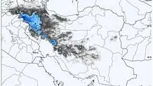 بارش سنگین برف در کمیجان+ ویدئو