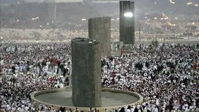رمی جمرات حجاج در عربستان + ویدیو