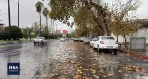 باران پاییزی در مازندران+ ویدئو