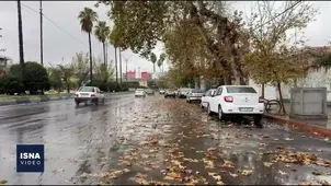 باران پاییزی در مازندران+ ویدئو