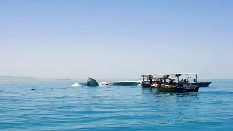 سقوط یک هواپیما در آب‌های جزیره قشم