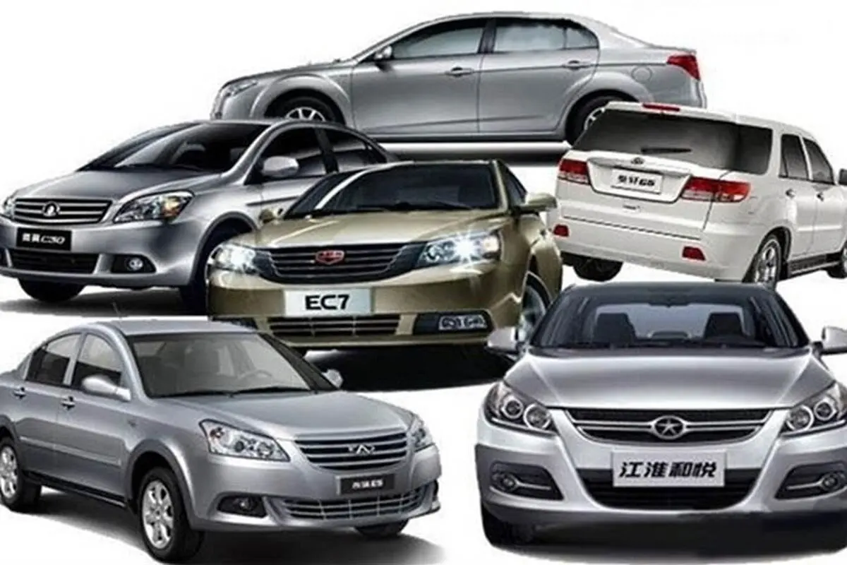 قیمت بازار خودروهای چینی + جدول