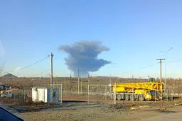 لحظه انفجار در پالایشگاه نفت روسیه بعد از حمله موشکی اوکراین + فیلم