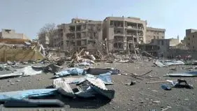 مجموعه شهید پناهی در میدان خراسان کاملا تخریب شد 