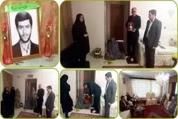 دیدار معاون آموزش متوسطه استان با خانواده شهید گرانقدر علیرضا محبی