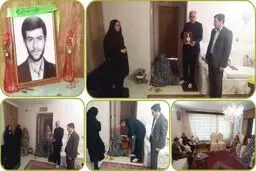 دیدار معاون آموزش متوسطه استان با خانواده شهید گرانقدر علیرضا محبی