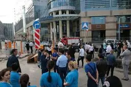 تخلیه اماکن عمومی و توریستی مسکو/ ویدئو