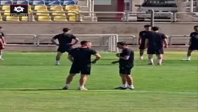 حضور هاشمیان در تمرین پرسپولیس بعد از انتخاب سرمربی جدید + ویدیو