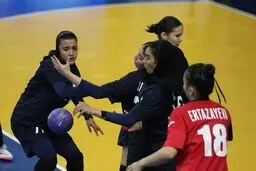 پیروزی دختران هندبال ایران برابر تایلند

