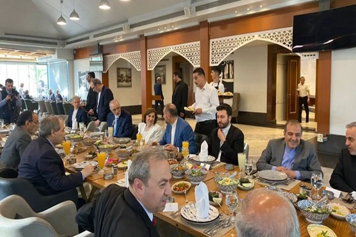 حضور أمیر عبد اللهیان مأدبة غداء أقامها وزیر الخارجیة السوري