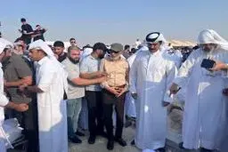 تصویر ۳ رهبر حماس پس از حمله اسرائیل به قطر