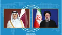 إیران وقطر تؤکدان على ضرورة تعزیز العلاقات الثنائیة
