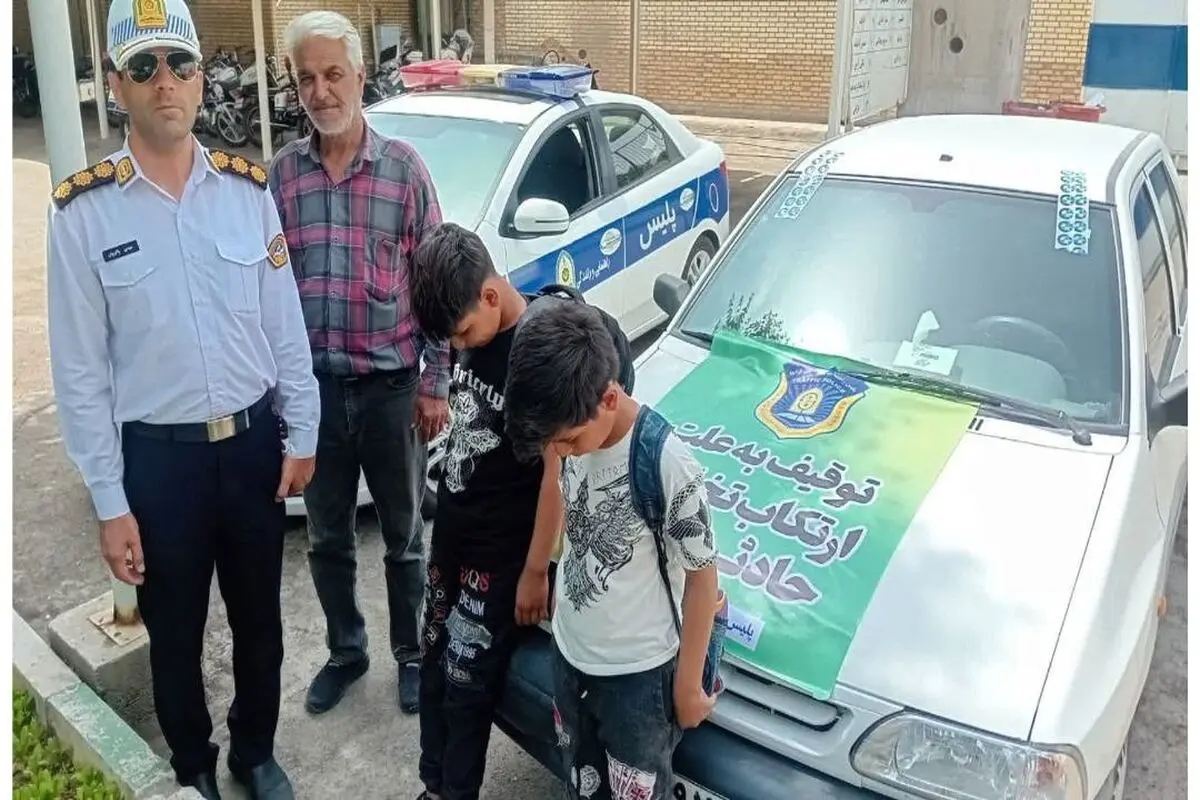 توقیف پراید پس از انتشار ویدئوی رانندگی کودک 12 ساله