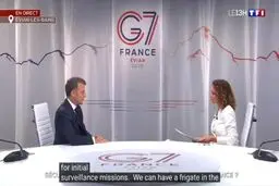ماکرون: ناو فرانسه می‌تواند ظرف ۲ تا ۳ روز آینده در تنگهٔ هرمز مستقر شود؛ البته با هماهنگی
