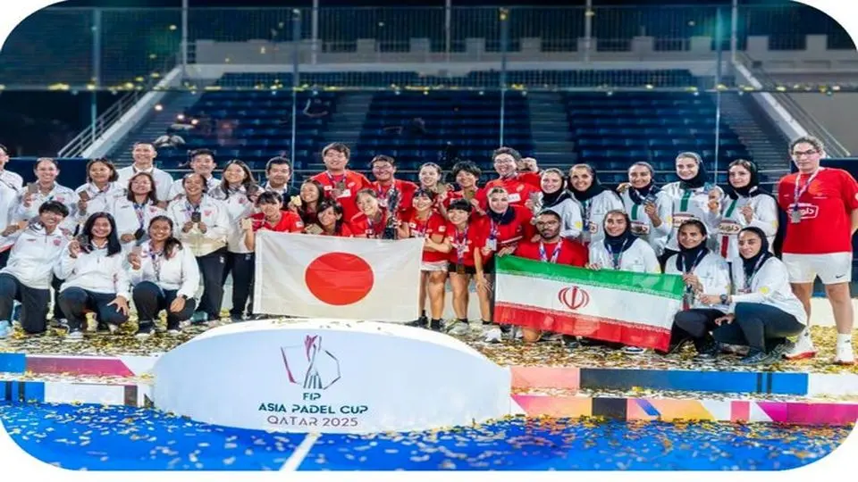 تیم پدل زنان ایران نایب قهرمان شد