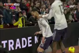 گل اول منچستریونایتد به استون ویلا+ ویدئو