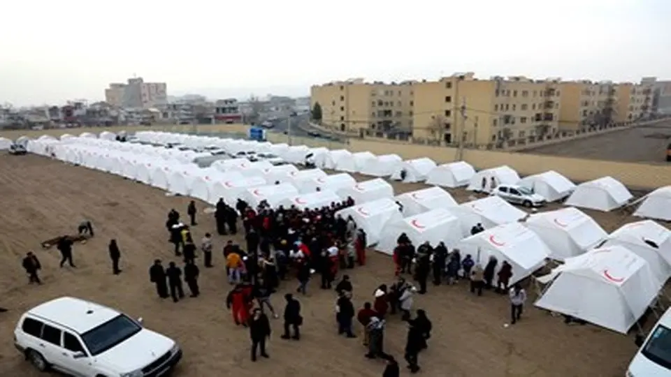 ۲۰ هزار چادر و ۴۵ کمپ اسکان برای ساماندهی زلزله‌زدگان