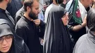 حضور فرزندان شهید سلیمانی در تشییع شهدای اقتدار + عکس