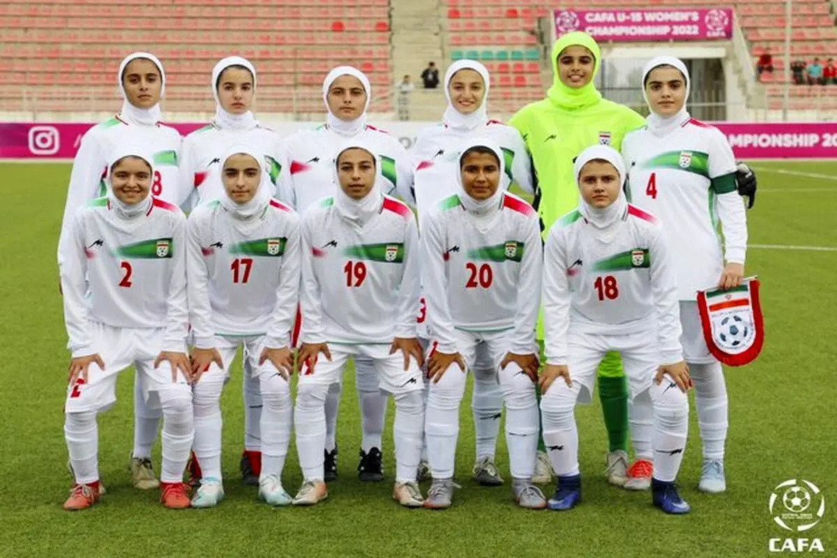 نایب قهرمانی دختران فوتبالیست ایران در کافا

