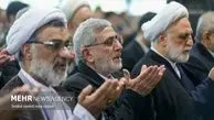 حضور سردار قاآنی و محسنی اژه‌ای در صف اول نماز عید قربان + عکس