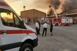وقوع آتش سوزی در بازار قدیم قشم/ ۷ نفر راهی بیمارستان شدند