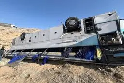 مرگ ‌۴ نفر در حادثه سقوط اتوبوس به دره در جاده دماوند/افزایش مصدومان به ۲۷ تن
