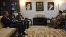السید نصرالله یستقبل رئیس مؤسسة الإذاعة والتلفزیون الایرانیة