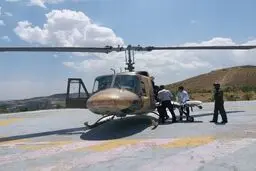 اعزام فوری بیماران بدحال تبریز با بالگرد امدادی